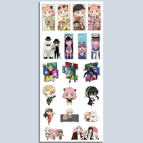 漫能间谍过家家贴纸阿尼亚黄昏防水贴图个性日系二次元动漫周边 - 图1