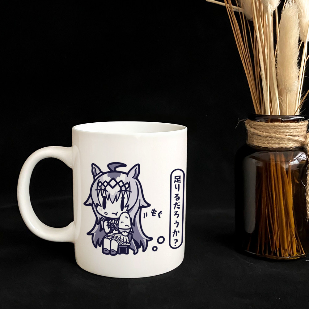 漫能赛马娘陶瓷杯小栗帽水杯子带盖带勺二次元可爱日系游戏周边,淘宝优惠券,粉丝福利购,淘宝优惠卷