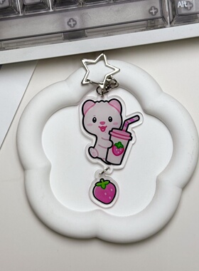 新款TWS卡通钥匙扣挂件饰品