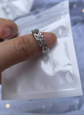 小众设计感双环戒指韩系THE8