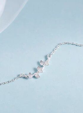 银杏叶手链女生小众设计感学生韩版简约清新手饰闺蜜生日礼物