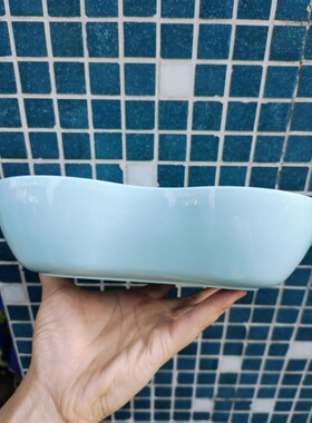 塑料淡蓝色中式风日常蔬菜盘果篓