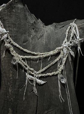 東黑三白/ 鸟于林间自在啼 s930纯银原创设计中式步摇流苏女项链