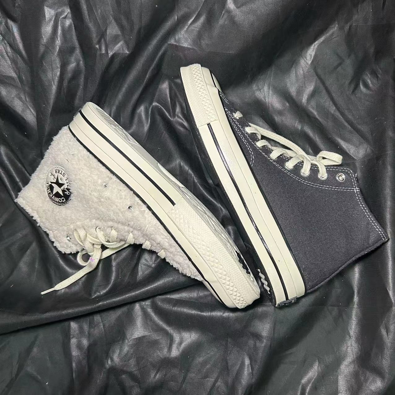 Converse Chuck Taylor 1970s 黑白帆布鞋 男女同款 173099C - 图1