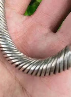 麻花扭丝老银手镯 男女皆可佩戴 手工制作 民族手镯