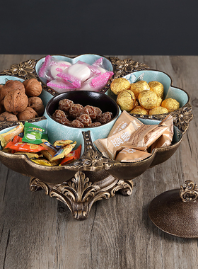 欧式风纸巾盒复古花瓶树脂烟灰缸