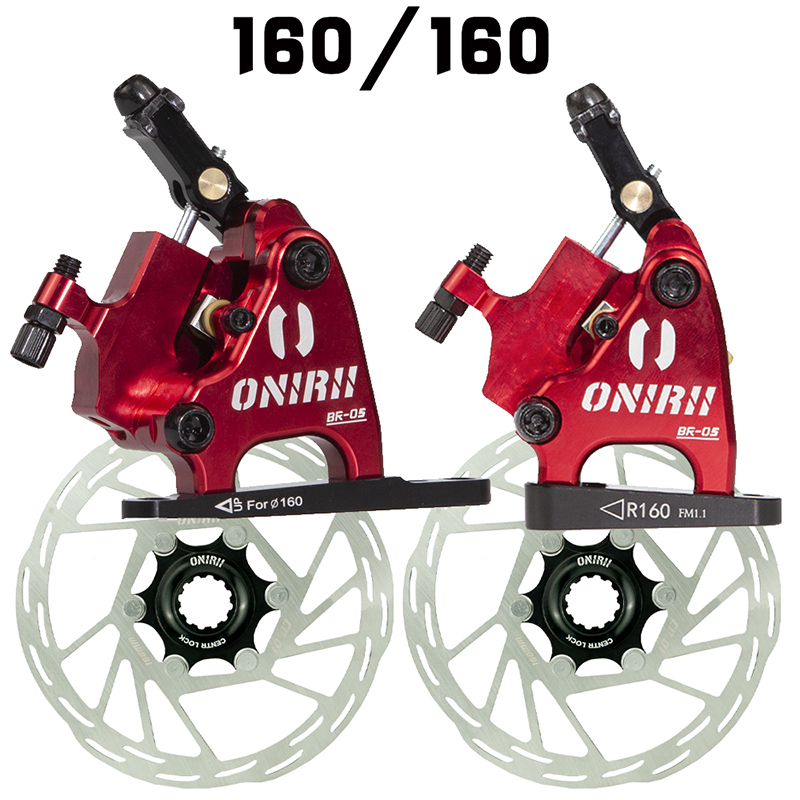 ONIRII奥利尼BR-05公路碟刹自行车线拉油刹液压制动夹器中锁碟片-图1