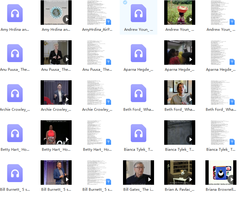 2022TED演讲视频音频合集中英字幕带稿BBC听力口语带注释资料素材 - 图1