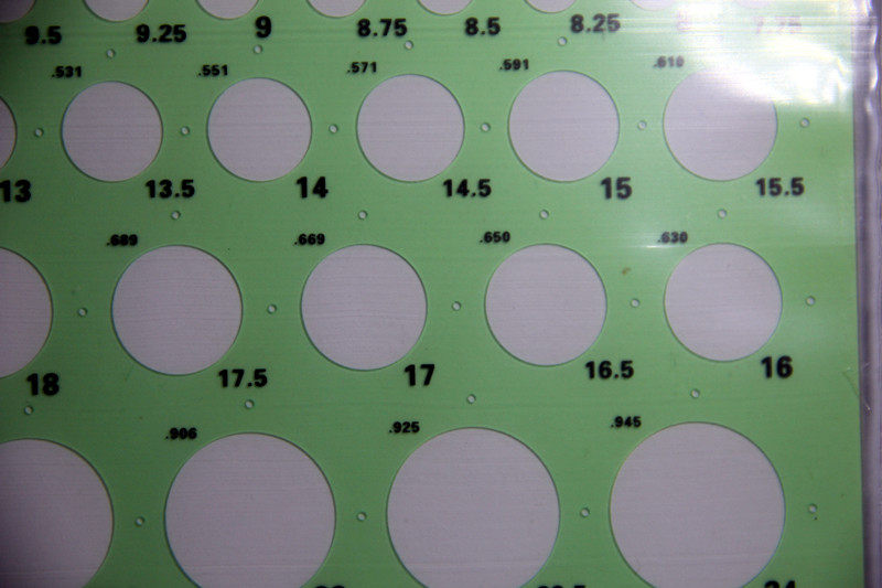 品泰米TIMELY太米T-777A宝石珠宝首饰设计绘图尺模板5件套装 - 图1