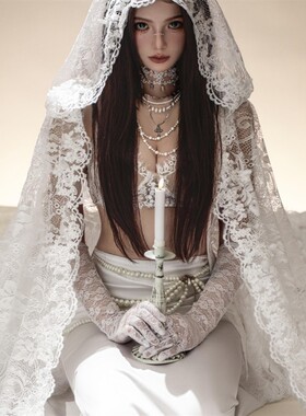 新款哥特风神女婚纱写真主题服装高级感复古浪漫艺术照摄影演出服