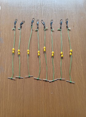 翻板钩飞钩多块饵料长主线 连接杆 大力马线组 双太空豆挡针