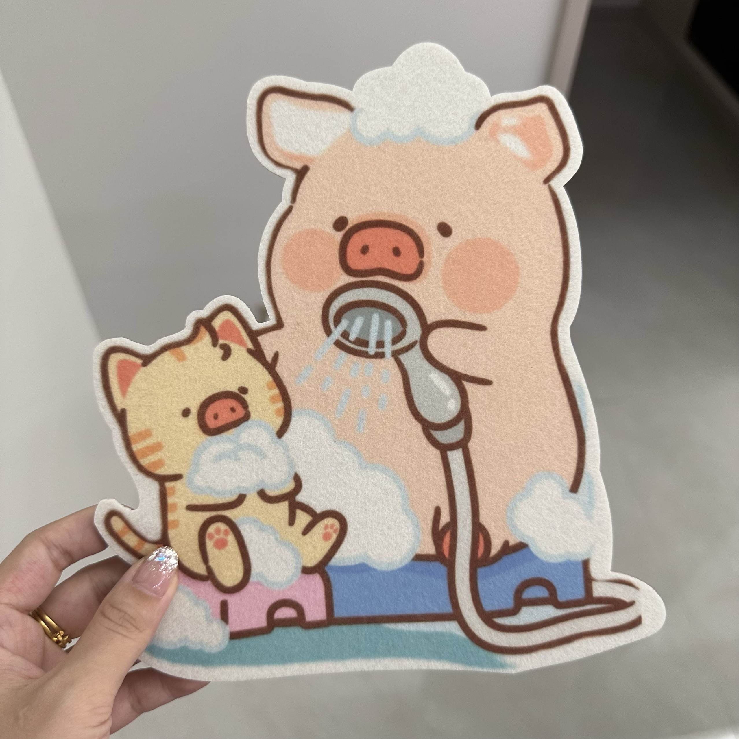 新款LuLu猪马桶除臭贴卫生间香薰片厕所装饰卡通贴纸防水消臭留香,淘宝优惠券,粉丝福利购,淘宝优惠卷