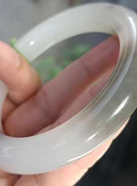 十三年老店推荐和田玉烟紫平安镯密度高油润起胶细糯厚庄飘花仙气