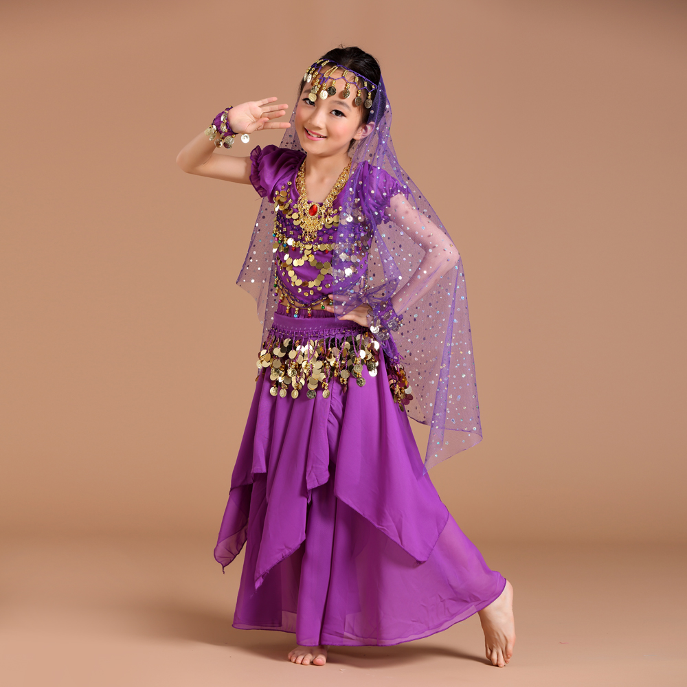 少儿61演出服装肚皮舞女童表演服装儿童印度舞演出服装新款2024 - 图2