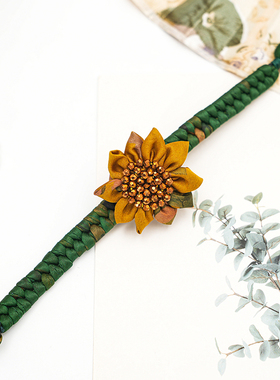 香云纱纯手工编织手链