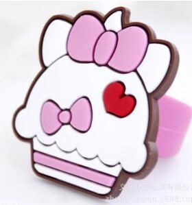硅胶饰品儿童戒指十个包邮