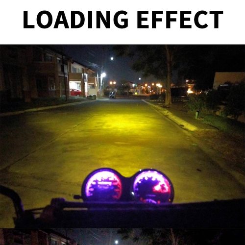 摩托车LED激光大灯透镜远近光一体三爪H4单爪P15D双爪电动车灯泡 - 图2