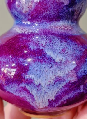 钧瓷窑变葫芦招财摆件客厅办公室书房桌面装饰工艺品乔迁开业礼品