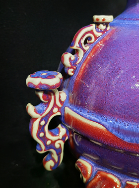 桌面客厅钧瓷祝福中式