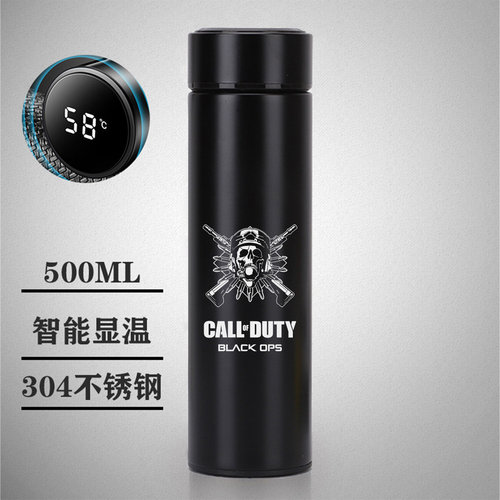 使命召唤CODM手游Call of Duty幽灵TF141周边304不锈钢智能保温杯 - 图1