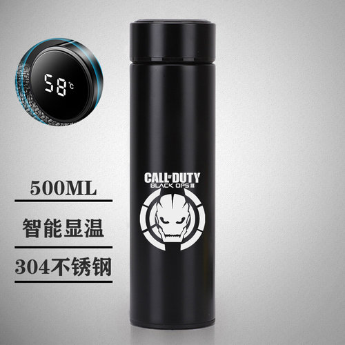 使命召唤CODM手游Call of Duty幽灵TF141周边304不锈钢智能保温杯 - 图0