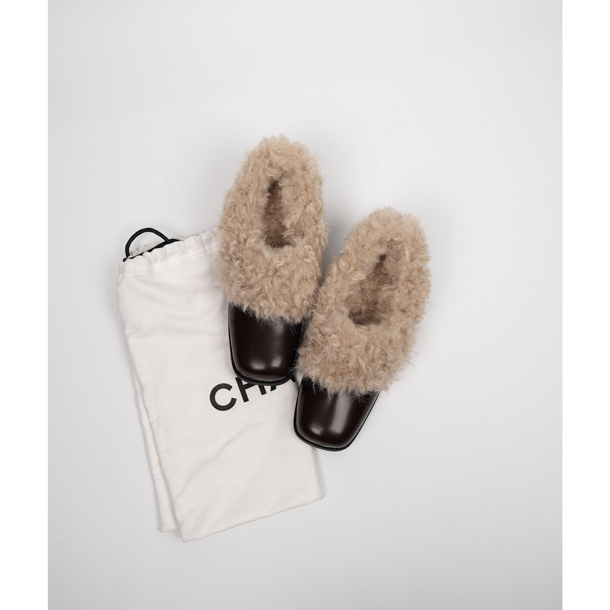 Fermina 新款毛毛乐福鞋女高跟粗跟方头加绒单鞋保暖文艺女鞋时髦,淘宝优惠券,粉丝福利购,淘宝优惠卷