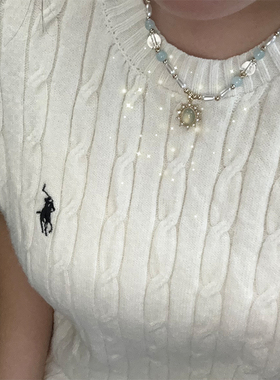 清新小众串珠项链气质百搭高级感锁骨链新款珍珠甜美颈链女