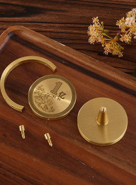 黄铜一亿小目标旋转地球仪车载办公桌面摆件创意解压礼品