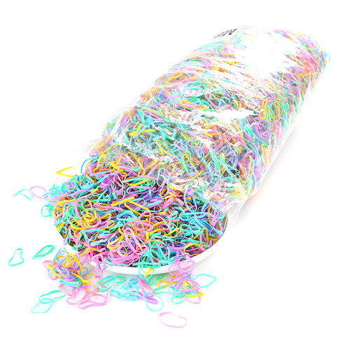 加厚加宽头绳纯黑色果冻皮圈发绳儿童扎头发发圈一次性发饰橡皮筋 - 图2