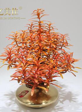 亿美佳 福字罗汉松盆景罗汉松 风水摆件家居饰品送礼全铜摆件