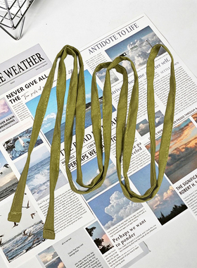 棉麻腰带连衣裙细带装饰复古百搭