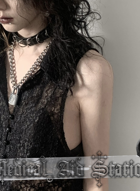 朋克欧美铆钉犬系choker项圈