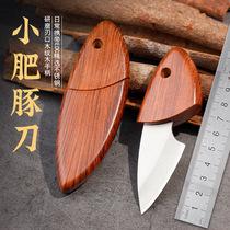 Net red blasting small guinea small knife portable camping knife anti-body outdoor detached express carry-on portable wood fish knife cutter