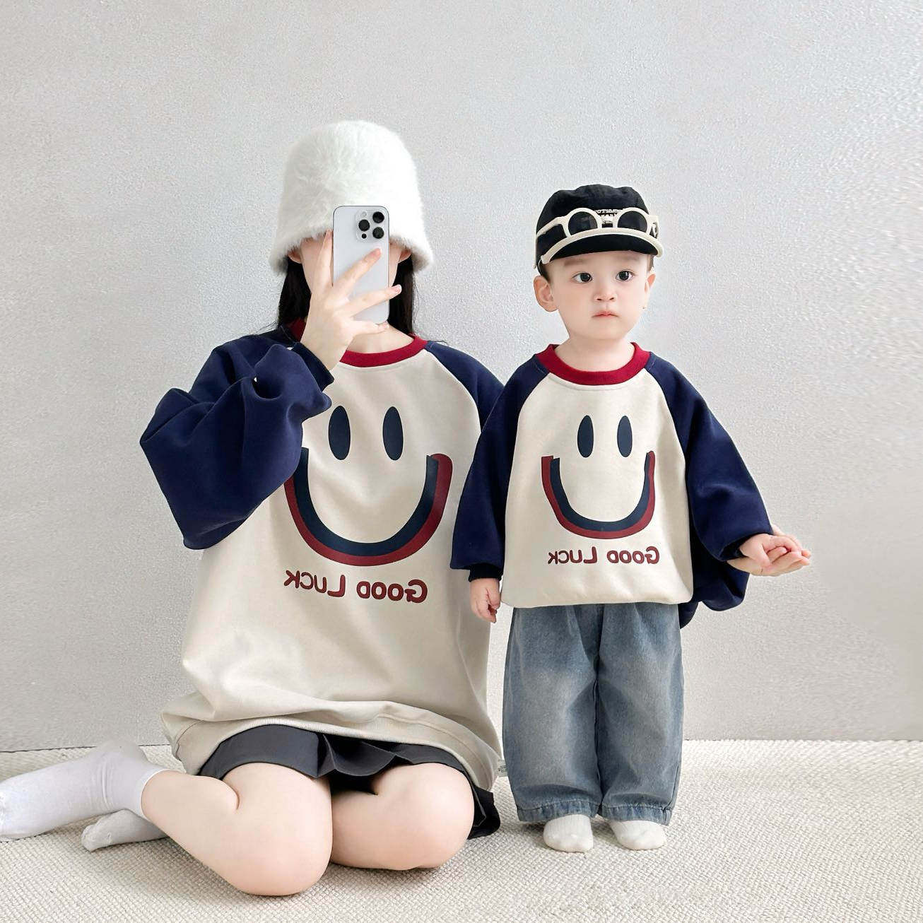 秋冬一家三口亲子装母女2025新款母子炸街高端长袖卫衣四口全家装,淘宝优惠券,粉丝福利购,淘宝优惠卷