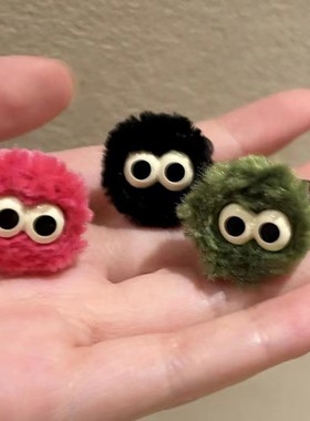 卡通毛绒戒指女cute plush ring women funny index finger rings