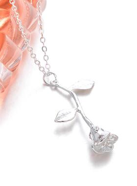 Valentine's Day gift new jewelry rose pendant necklace