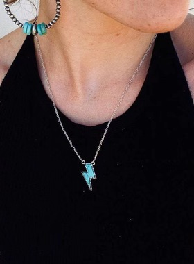 European American foreign trade punk style necklace 闪电项链