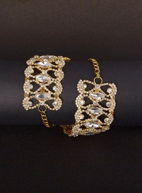 Short inlaid artificial diamond necklace choker 短款项链颈链