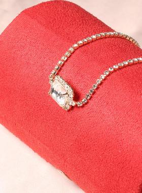 Cross border Retro Ethnic Style Diamond rhinestone Necklace