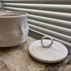 Сахарница 美国ja缪斯系列dora人脸带盖陶瓷糖罐北欧风多功能家居装饰储物碗