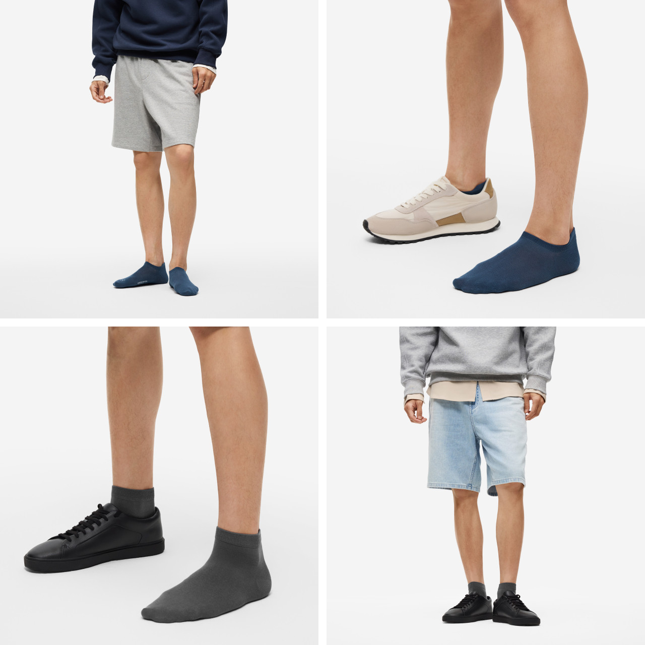 7A抗菌|蕉内银皮301S男士袜子日常中筒袜防臭运动短袜吸汗薄棉袜