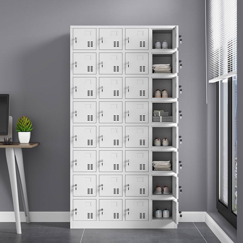 铁皮更衣柜子24门员工储物柜带锁32格碗柜工厂车间鞋柜多门手机柜,淘宝优惠券,粉丝福利购,淘宝优惠卷
