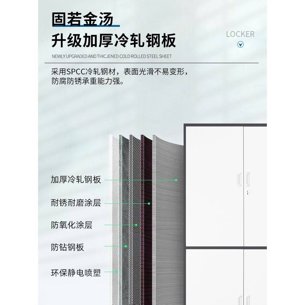 加厚钢制文件柜办公室铁皮储物柜带锁抽屉档案柜资料柜财务凭证柜,淘宝优惠券,粉丝福利购,淘宝优惠卷