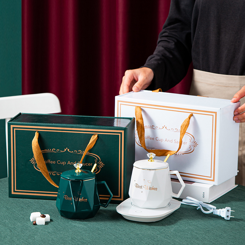 55度恒温杯礼盒装创意员工礼品杯子伴手礼实用小礼品可定制商务 - 图2