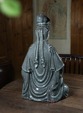 龙泉青瓷国大师董中式供佛佛像