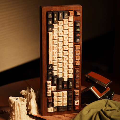 莎士比亚的王牌键帽十四行诗原厂高度PBT1.6厚152颗设计原厂复古 - 图0