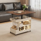Cream style living room functional liftable folding coffee table