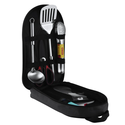 Дорожный портативный комплект для кемпинга, посуда, кухонная утварь, сумка-органайзер