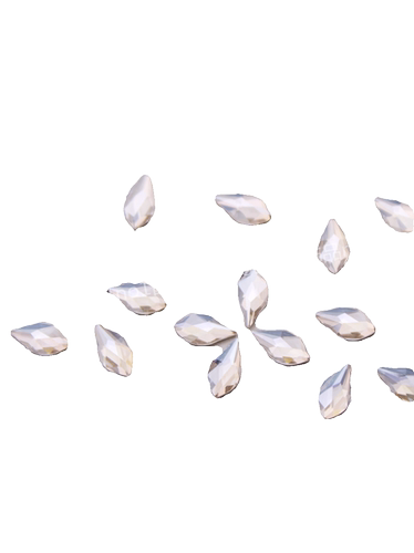 施钻水晶2205平底花瓣奥地利华子钻001MOL月光白美甲饰品DIY奥钻 - 图3