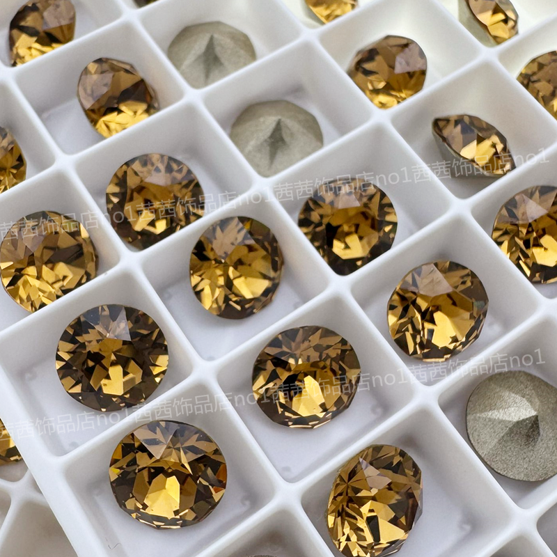 新款奥地利施水晶1088尖底钻1402焕新浅烟黄美甲饰品堆钻耳钉华子,淘宝优惠券,粉丝福利购,淘宝优惠卷